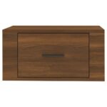 vidaXL Nástenné nočné stolíky 2 ks hnedý dub 50x36x25 cm – Obrázok 7