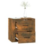 vidaXL Nástenný nočný stolík dymový dub 50x36x47 cm – Obrázok 5