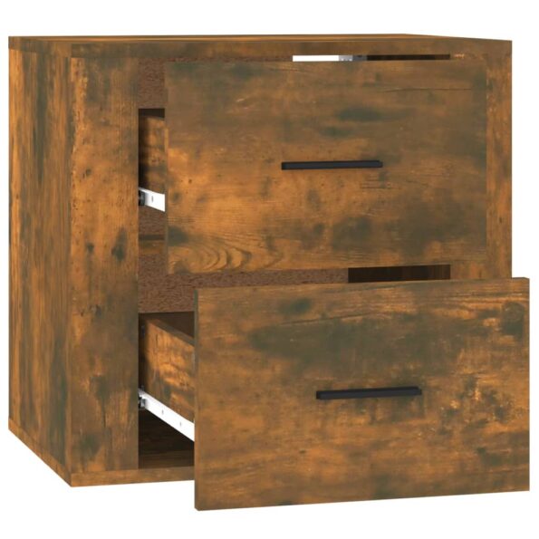 vidaXL Nástenný nočný stolík dymový dub 50x36x47 cm – Obrázok 8