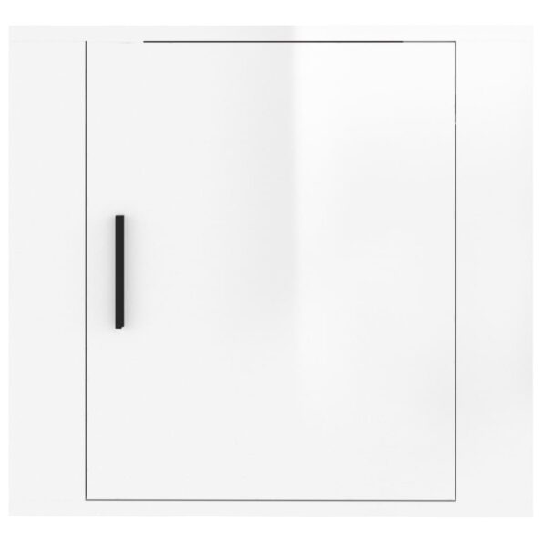vidaXL Nástenné nočné stolíky 2 ks lesklé biele 50x30x47 cm – Obrázok 6
