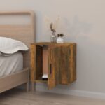 vidaXL Nástenný nočný stolík dymový dub 50x30x47 cm – Obrázok 3