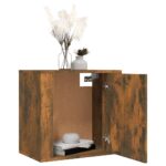 vidaXL Nástenný nočný stolík dymový dub 50x30x47 cm – Obrázok 4