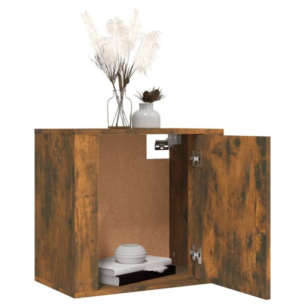 vidaXL Nástenný nočný stolík dymový dub 50x30x47 cm – Obrázok 4