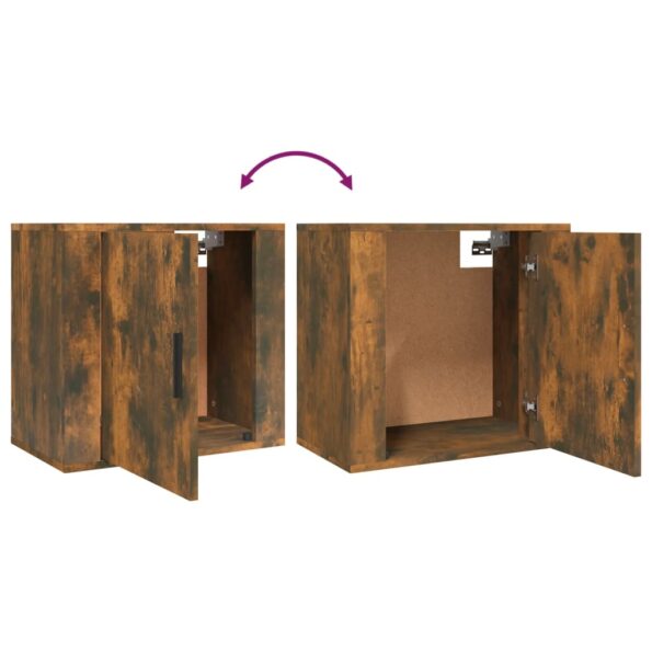 vidaXL Nástenný nočný stolík dymový dub 50x30x47 cm – Obrázok 8