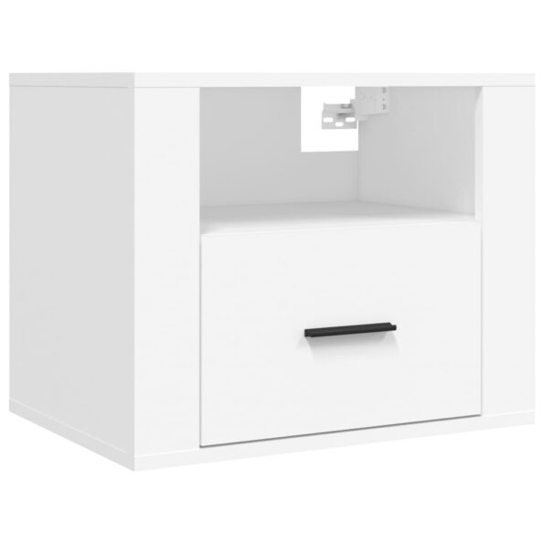vidaXL Nástenné nočné stolíky 2 ks biele 50x36x40 cm – Obrázok 5