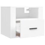 vidaXL Nástenné nočné stolíky 2 ks biele 50x36x40 cm – Obrázok 7