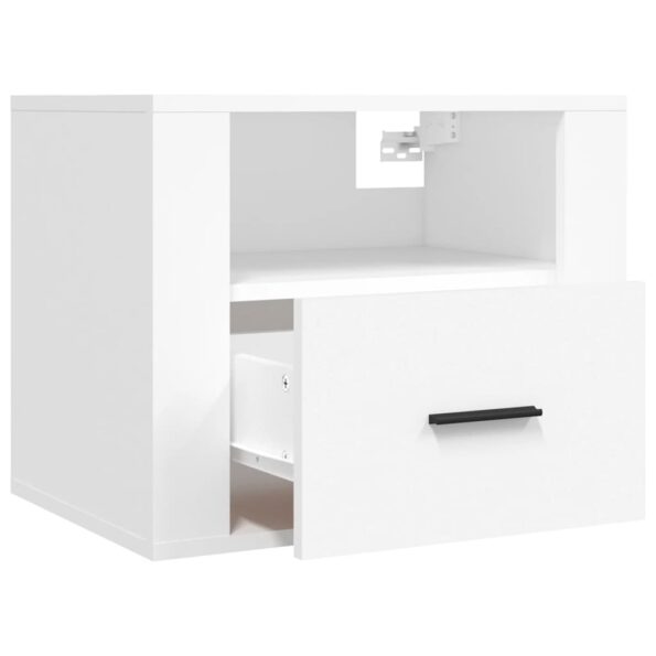 vidaXL Nástenné nočné stolíky 2 ks biele 50x36x40 cm – Obrázok 7