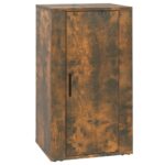 vidaXL Komoda dymový dub 40x33x70 cm spracované drevo – Obrázok 2