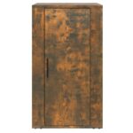 vidaXL Komoda dymový dub 40x33x70 cm spracované drevo – Obrázok 3