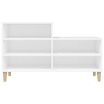 vidaXL Botník biely 102x36x60 cm spracované drevo – Obrázok 5