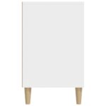 vidaXL Botník biely 102x36x60 cm spracované drevo – Obrázok 6