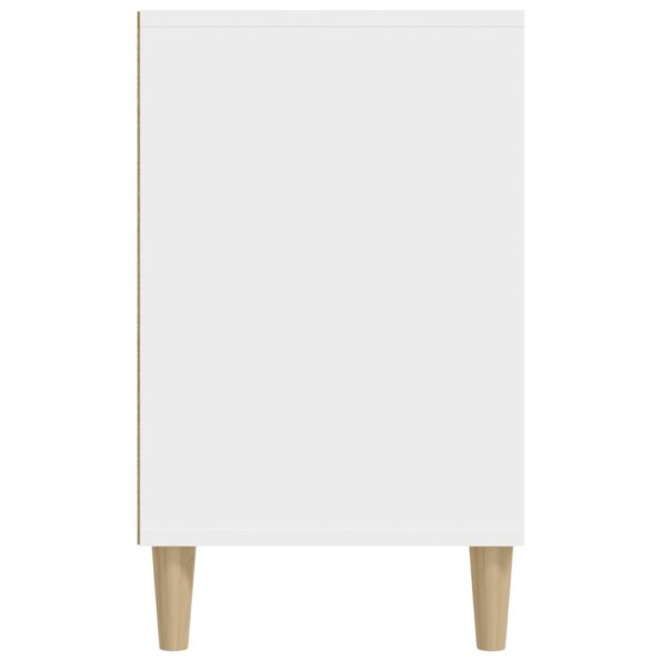 vidaXL Botník biely 102x36x60 cm spracované drevo – Obrázok 6