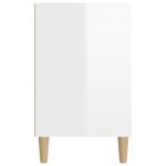 vidaXL Botník lesklý biely 102x36x60 cm spracované drevo – Obrázok 6