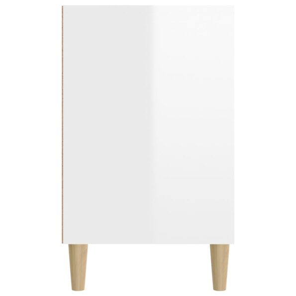 vidaXL Botník lesklý biely 102x36x60 cm spracované drevo – Obrázok 6