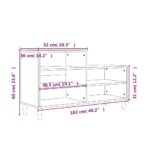 vidaXL Botník lesklý biely 102x36x60 cm spracované drevo – Obrázok 9