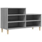 vidaXL Botník sivý dub sonoma 102x36x60 cm spracované drevo – Obrázok 2