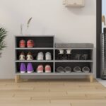 vidaXL Botník sivý dub sonoma 102x36x60 cm spracované drevo – Obrázok 3
