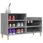vidaXL Botník sivý dub sonoma 102x36x60 cm spracované drevo – Obrázok 4