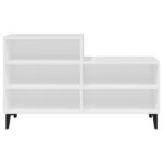 vidaXL Botník biely 102x36x60 cm spracované drevo – Obrázok 3