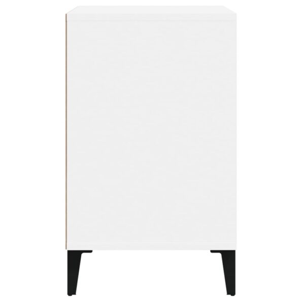 vidaXL Botník biely 102x36x60 cm spracované drevo – Obrázok 4