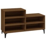 vidaXL Botník hnedý dub 102x36x60 cm spracované drevo – Obrázok 2