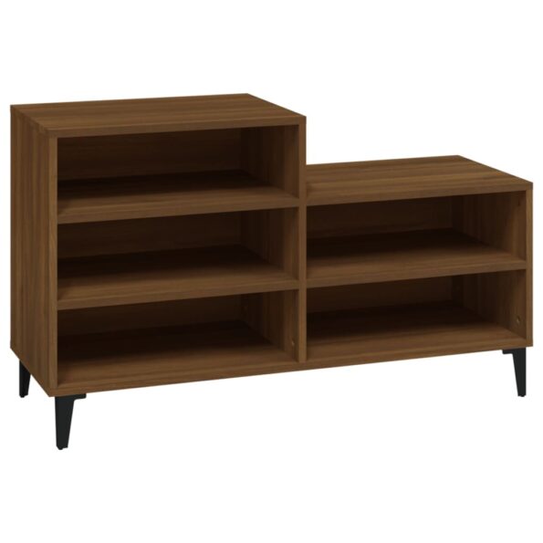 vidaXL Botník hnedý dub 102x36x60 cm spracované drevo – Obrázok 2