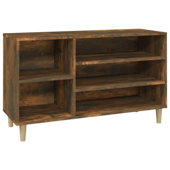 vidaXL Botník dymový dub 102x36x60 cm spracované drevo – Obrázok 2