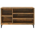 vidaXL Botník dymový dub 102x36x60 cm spracované drevo – Obrázok 5