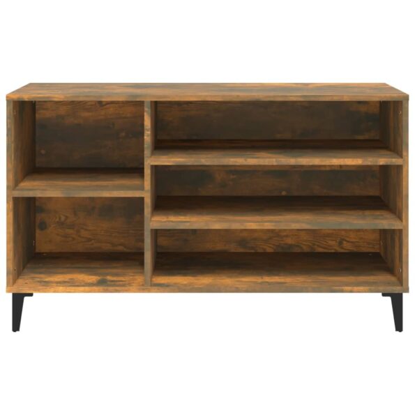 vidaXL Botník dymový dub 102x36x60 cm spracované drevo – Obrázok 5