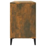 vidaXL Botník dymový dub 102x36x60 cm spracované drevo – Obrázok 6