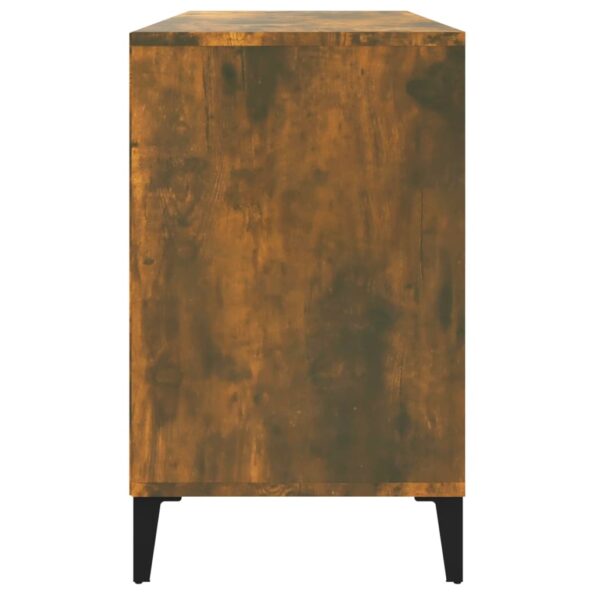 vidaXL Botník dymový dub 102x36x60 cm spracované drevo – Obrázok 6