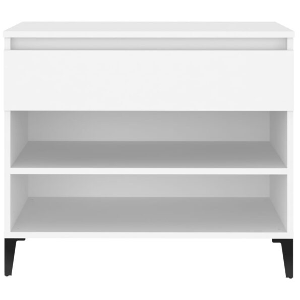 vidaXL Botník biely 70x36x60 cm spracované drevo – Obrázok 7