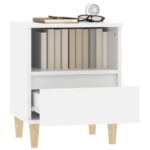 vidaXL Nočné stolíky 2 ks biele 40x35x50 cm – Obrázok 5