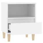 vidaXL Nočné stolíky 2 ks biele 40x35x50 cm – Obrázok 8