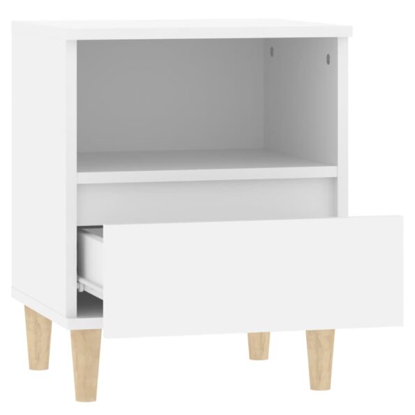 vidaXL Nočné stolíky 2 ks biele 40x35x50 cm – Obrázok 8