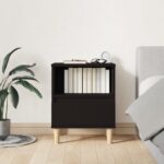 vidaXL Nočné stolíky 2 ks čierne 40x35x50 cm – Obrázok 3