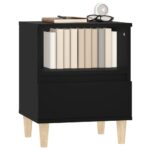 vidaXL Nočné stolíky 2 ks čierne 40x35x50 cm – Obrázok 4