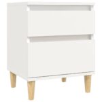 vidaXL Nočné stolíky 2 ks biele 40x35x50 cm – Obrázok 5
