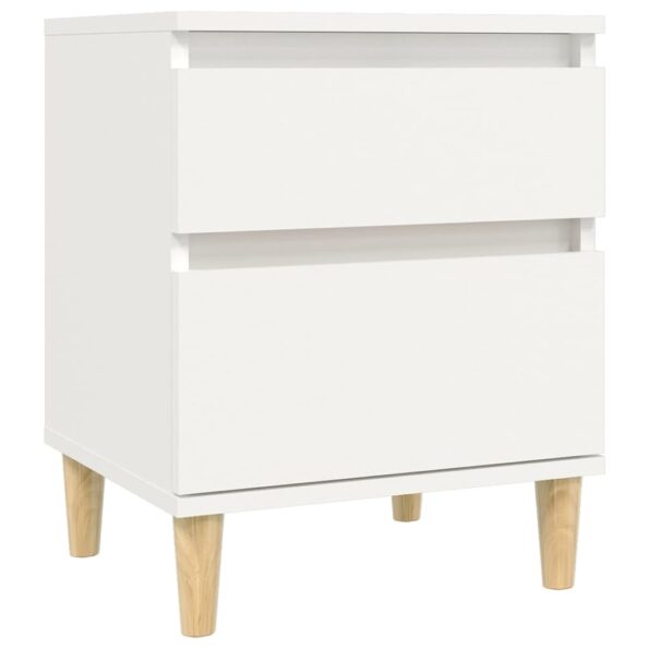 vidaXL Nočné stolíky 2 ks biele 40x35x50 cm – Obrázok 5
