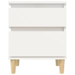 vidaXL Nočné stolíky 2 ks biele 40x35x50 cm – Obrázok 6