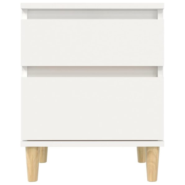 vidaXL Nočné stolíky 2 ks biele 40x35x50 cm – Obrázok 6