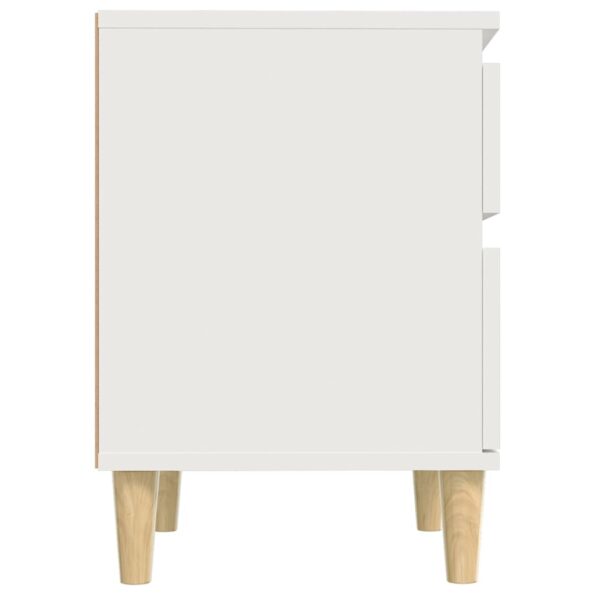 vidaXL Nočné stolíky 2 ks biele 40x35x50 cm – Obrázok 7