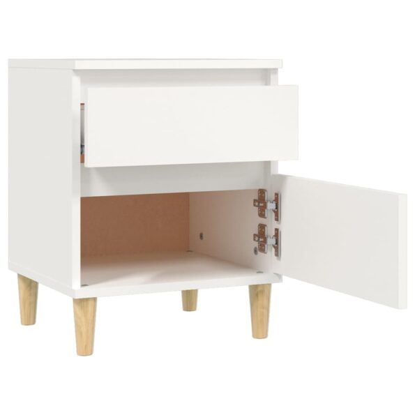 vidaXL Nočné stolíky 2 ks biele 40x35x50 cm – Obrázok 8
