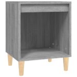 vidaXL Nočný stolík sivý sonoma 40x35x50 cm – Obrázok 2