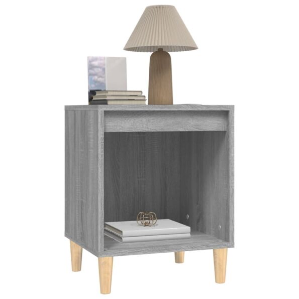 vidaXL Nočný stolík sivý sonoma 40x35x50 cm – Obrázok 4