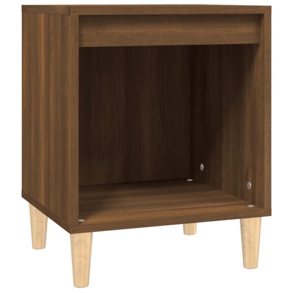 vidaXL Nočný stolík hnedý dub 40x35x50 cm – Obrázok 2