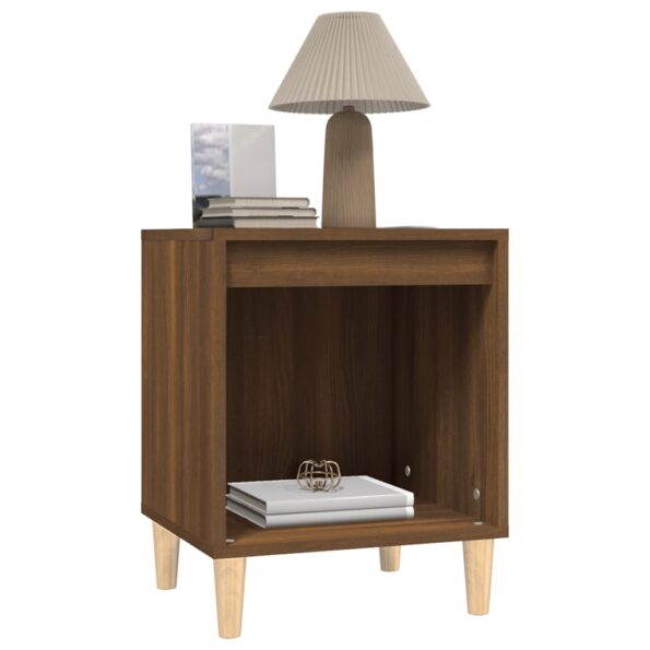 vidaXL Nočný stolík hnedý dub 40x35x50 cm – Obrázok 4