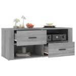 vidaXL TV skrinka sivý dub sonoma 100x35x40 cm spracované drevo – Obrázok 5