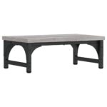 vidaXL Stojan na monitor sivý sonoma 37x23x14 cm kompozitné drevo – Obrázok 2