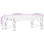 vidaXL Stojan na monitor sivý sonoma 37x23x14 cm kompozitné drevo – Obrázok 9